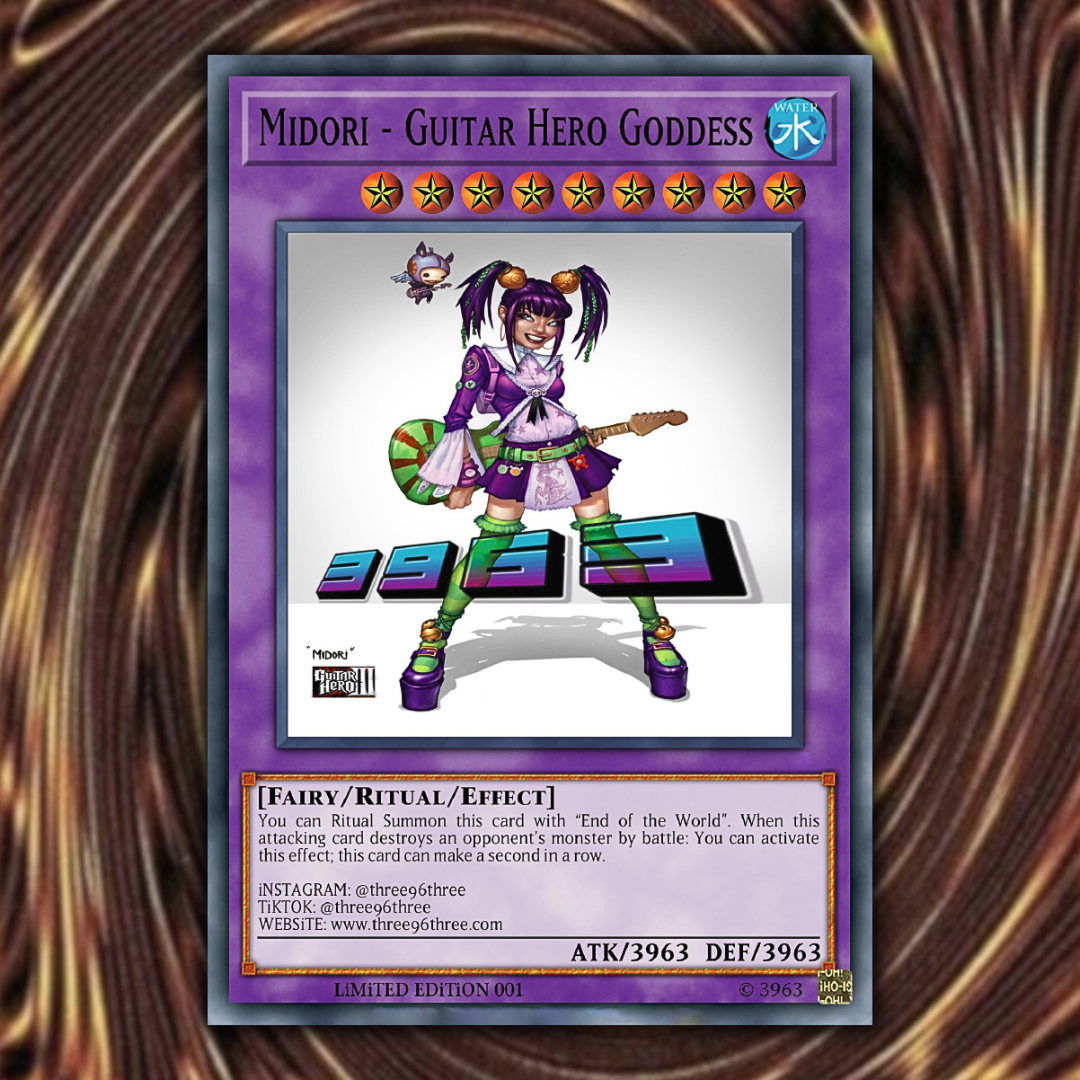 “GUiTAR HERO” YU-Gi-OH! PLAYiNG CARD