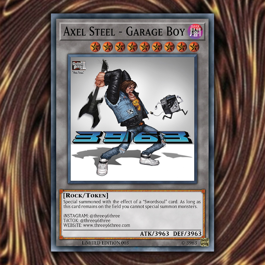 “GUiTAR HERO” YU-Gi-OH! PLAYiNG CARD